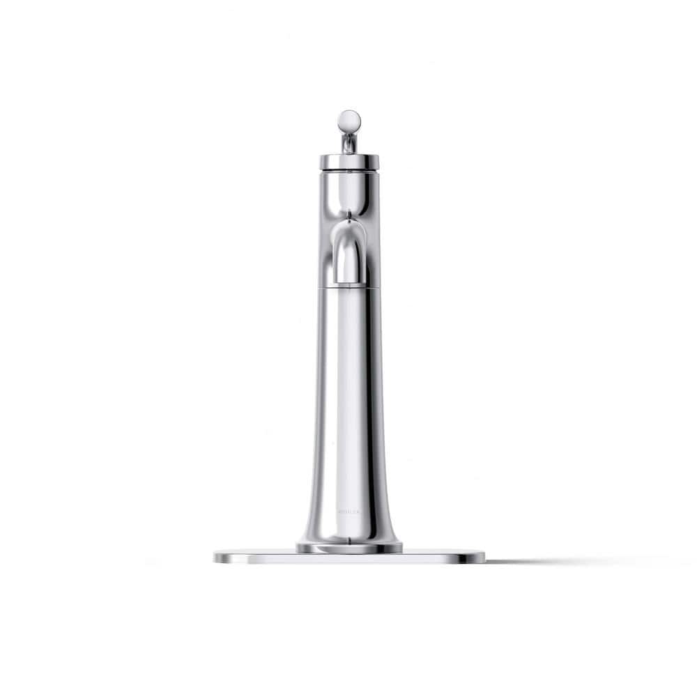 Polished Chrome Tall Single-Handle Bathroom Sink Faucet