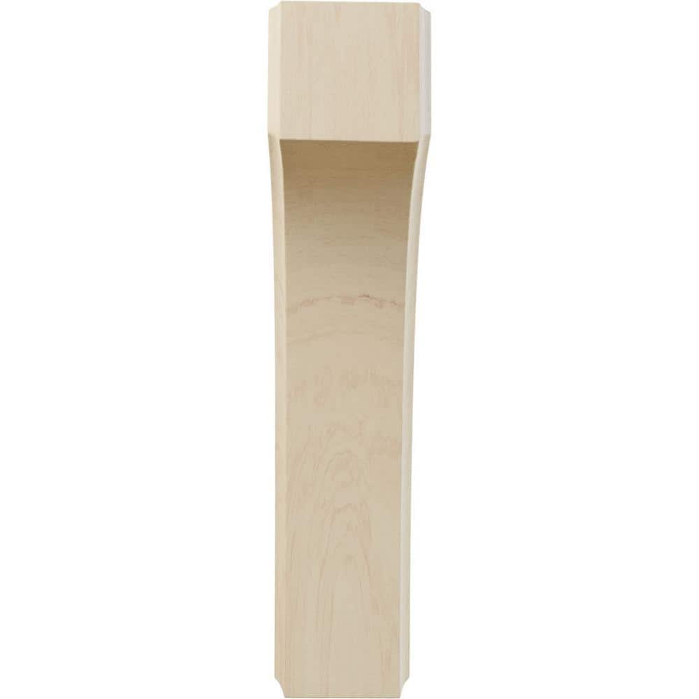Clarksville Natural Rubberwood Decorative Corbel, 1.75"W x 4"D x 8"H