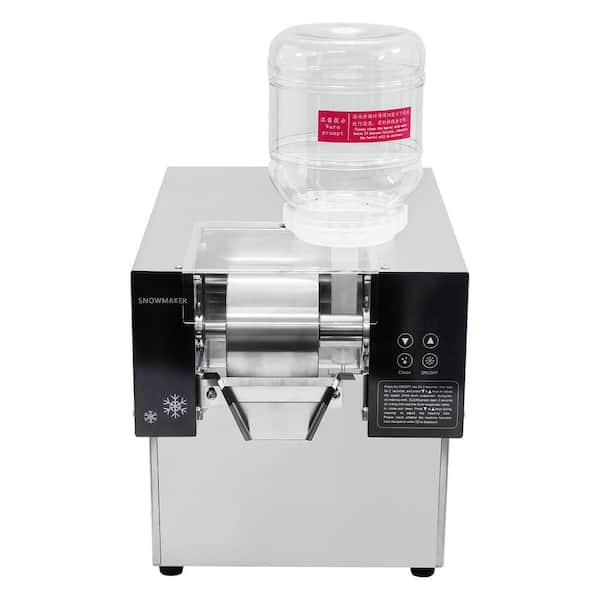 Unbranded 2822 oz. Snow Cone Machine in Stainless Steel with 2 102 oz. Buckets, Ice Shaved Machine, Smart Panel Control