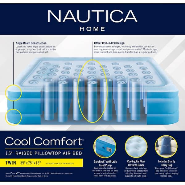 Nautica Home Cool Comfort™ Air Mattress – nightairbeds