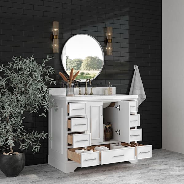 ARIEL Stafford 42 in. Single Sink Freestanding Bathroom Vanity in