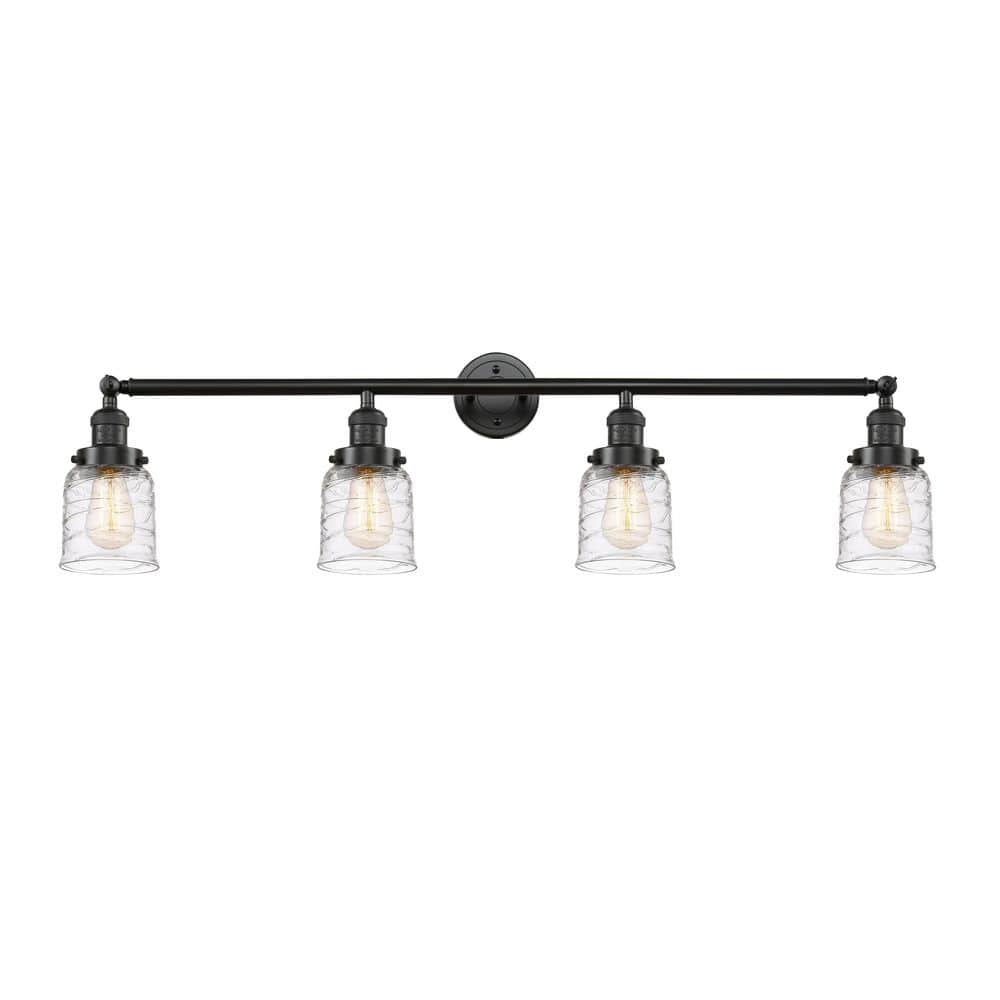 Bell 42 in. 4-Light Oil Rubbed Bronze Vanity Light with Glass Shade price history on PriceWatchPro
