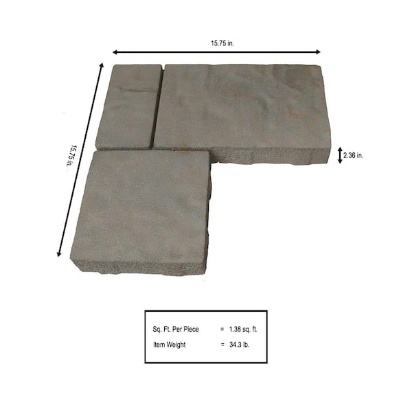 Marseilles 7 in. x 7 in. x 2.25 in. Carriage House Beige/Charcoal Concrete Paver (240 Pieces / 82 sq. ft. / Pallet) Marseilles 7 in. x 7 in. x 2.25 in. Carriage House Beige/Charcoal Concrete Paver (240 Pieces / 82 sq. ft. / Pallet)