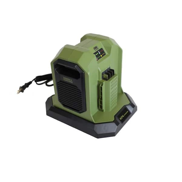 Green Machine 62-Volt Dual Port Simultaneous Rapid Battery Charger