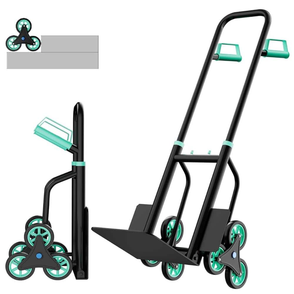 Heavy Duty 440 lbs 2-in-1 Folding Dolly Climbing Hand Truck with 6 Wheels & Telescopic Handle price history on PriceWatchPro