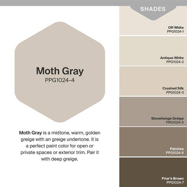 Ppg Diamond 1 Qt Ppg1024 4 Moth Gray Satin Interior Paint With Primer Ppg1024 4d 04sa The Home Depot