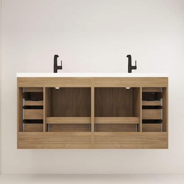 BV Better Vanity Carla 71 in. W x 20 in. D x 35 in. H Double Sink