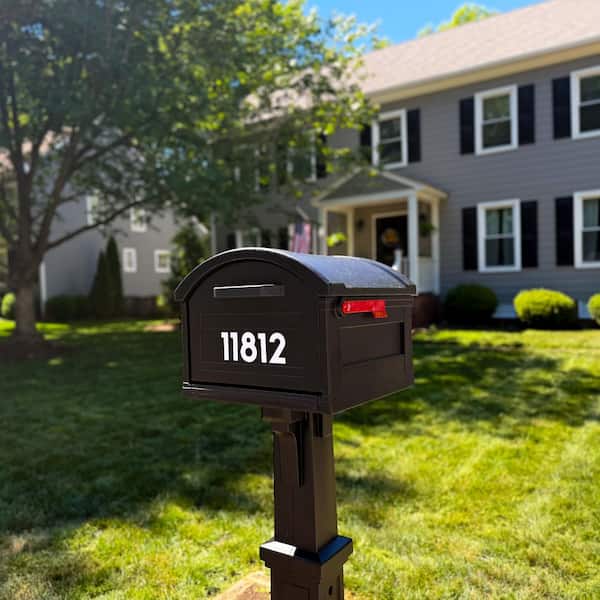 Architectural Mailboxes Grand Haven Black, Extra Large, Plastic