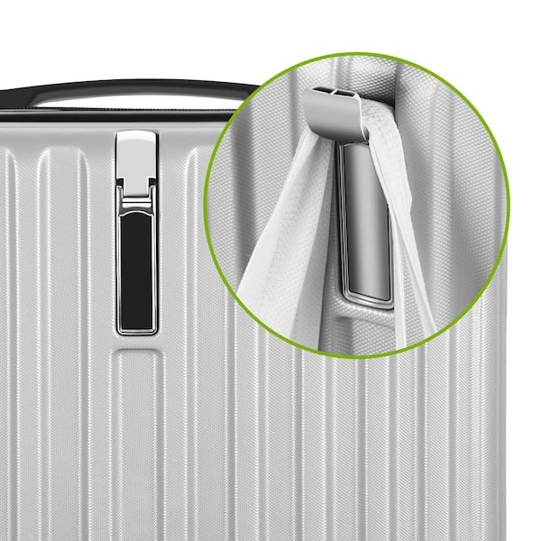 HIKOLAYAE Luggage Waterproof Trolley Case with Hidden Hooks