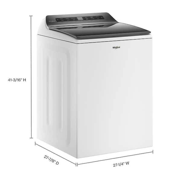 indtryk ligegyldighed Fortryd Whirlpool 4.7 cu. ft. Top Load Washer with Agitator, Adaptive Wash  Technology, Quick Wash Cycle and Pretreat Station in White WTW5105HW - The  Home Depot