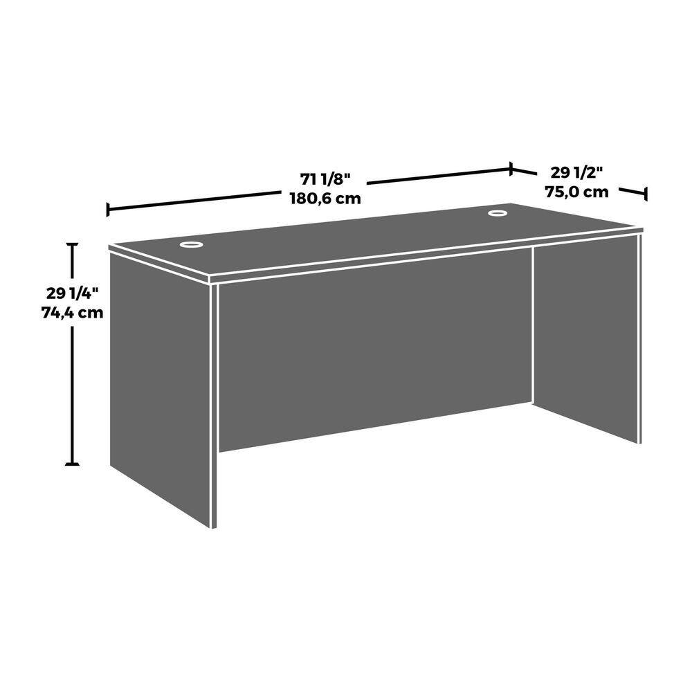 Noble Elm Executive Desk with Power Outlet