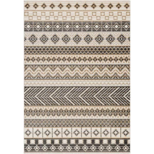 Artistic Weavers Calico Cream/Grey 8 ft. x 11 ft. Indoor Area Rug