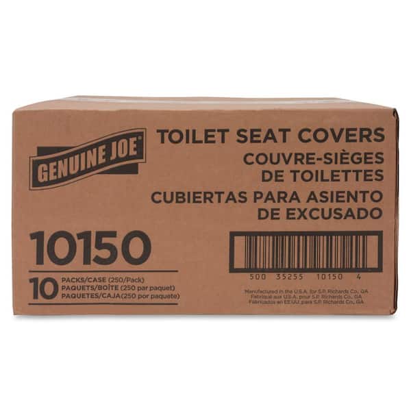 Genuine Joe Toilet Seat Covers - White