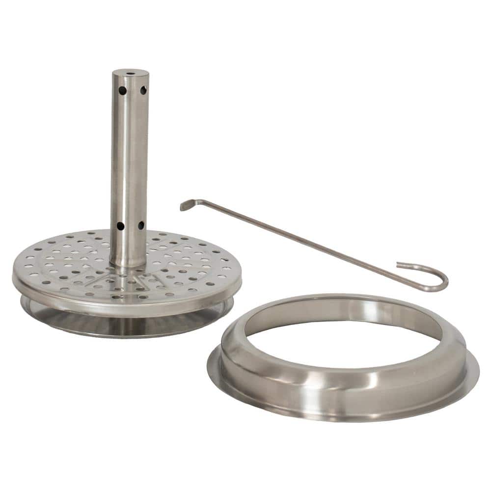 Compact Stainless Steel Smokeless Tabletop Fire Pit with Triple Burn Design