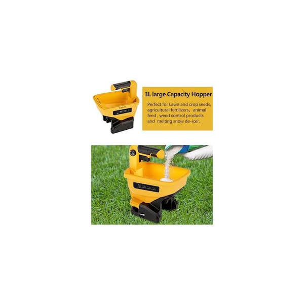 Justincity 2.93 lb. Plastic Handheld Power Spreader for Grass Seed