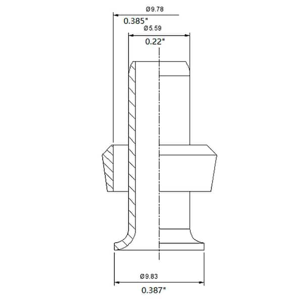 3/8 in. Compression Sleeves and Brass Insert Fittings (2-Pack)