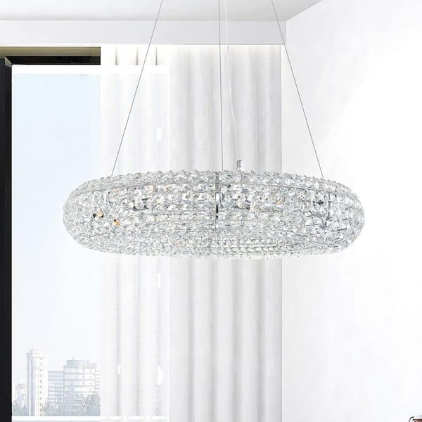 Veronique 12 Light Chandelier With Chrome Finish