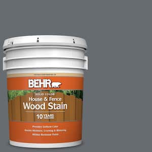 5 gal. #770F-5 Dark Ash Solid Color House and Fence Exterior Wood Stain