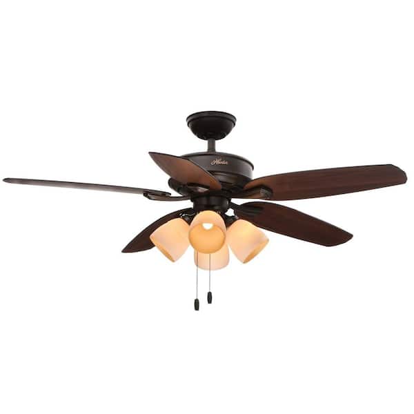 Hunter Channing 52 in. Indoor New Bronze Ceiling Fan with Light Kit