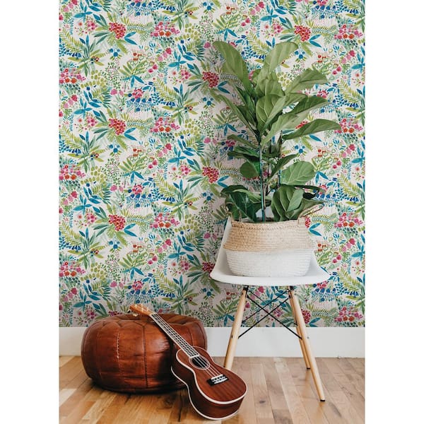 Brights Naupaka Peel and Stick Vinyl Wallpaper