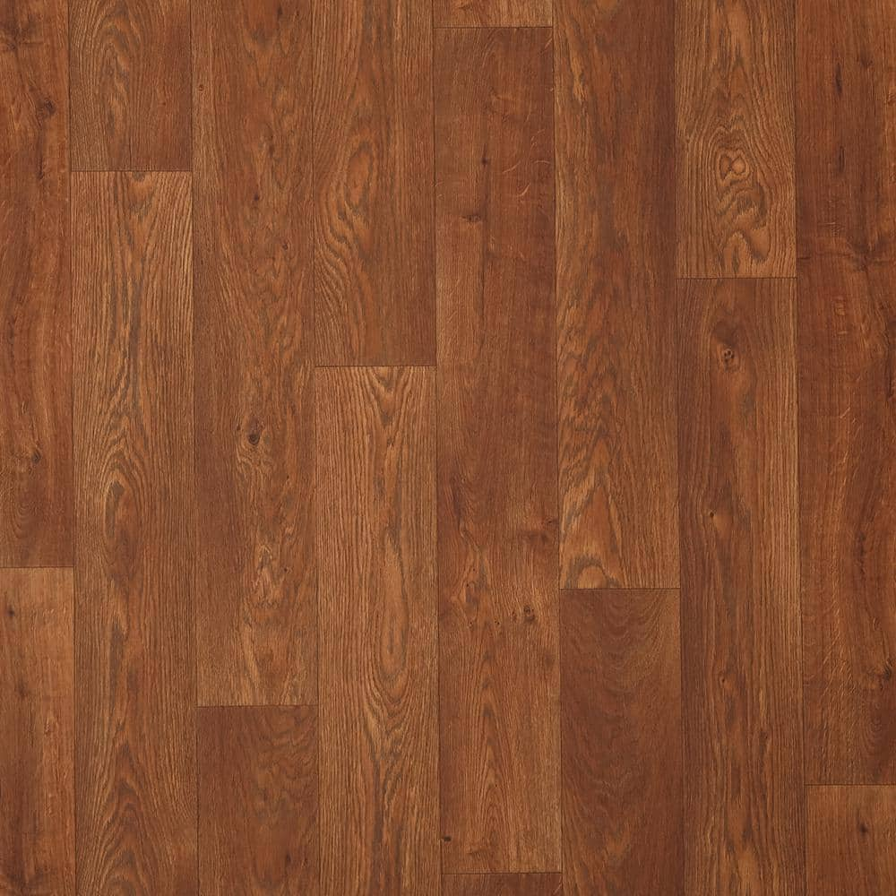 Mohawk Take Home Sample Acacia Brown Wood Mil In X In Waterproof Vinyl Sheet Flooring