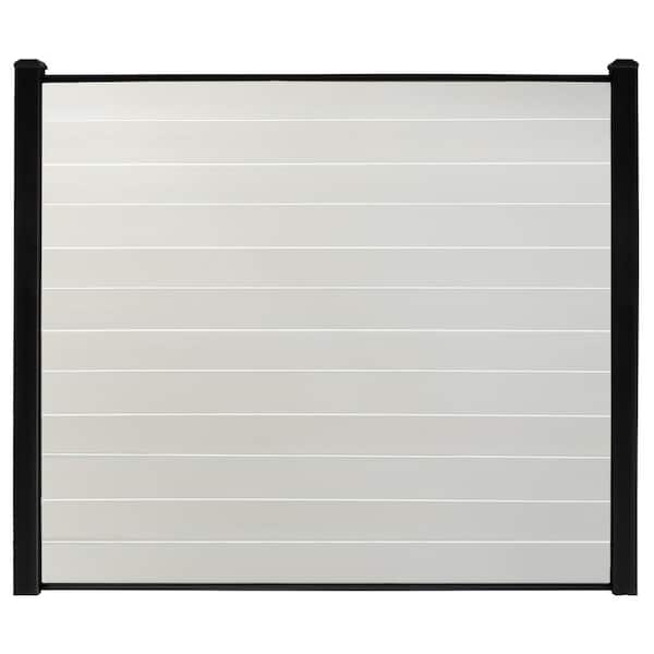 6 ft. H x 6 ft. W White Vinyl Ivory Infill Boards (12-Pack)