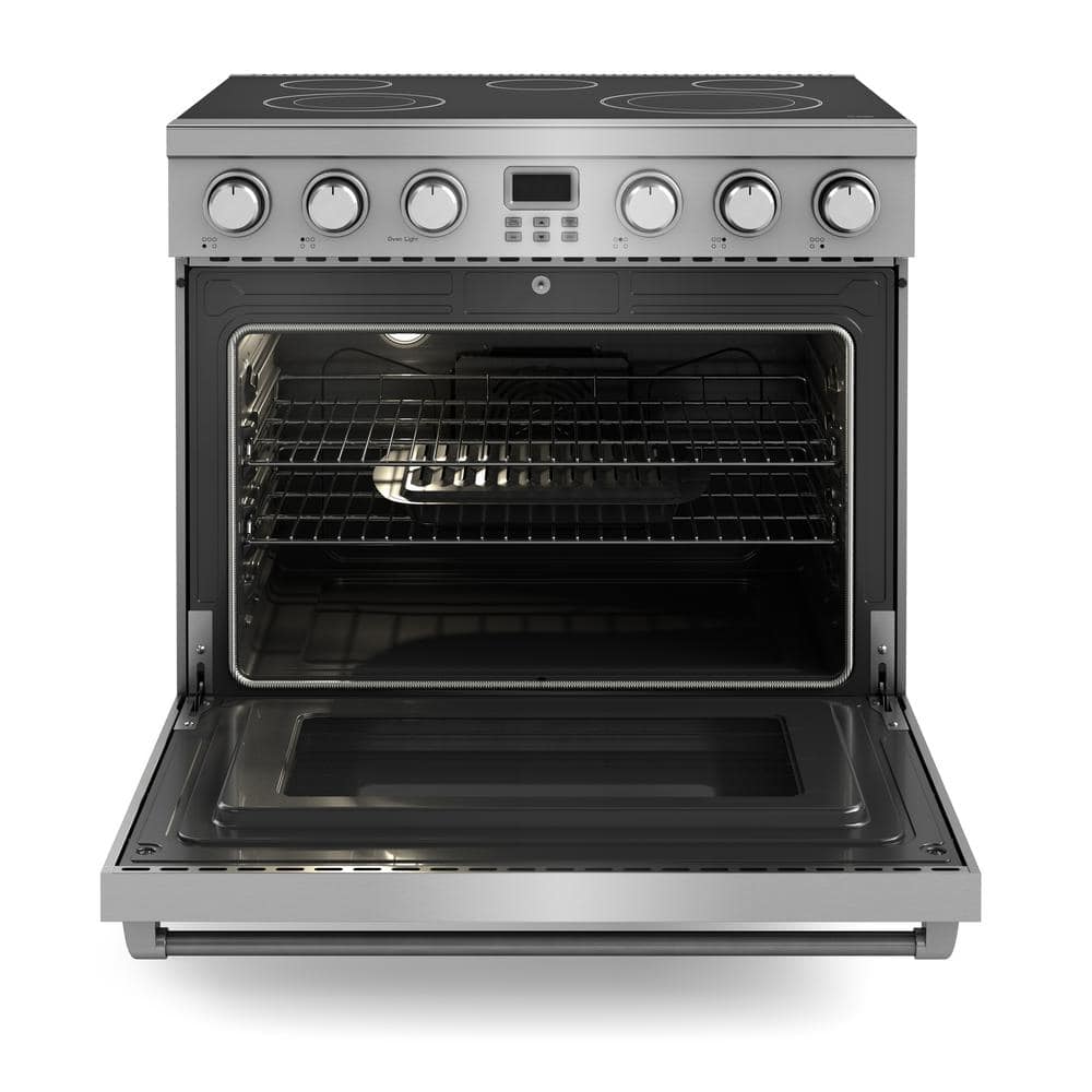 Thor 36-Inch Stainless Steel Freestanding Electric Range with Convection
