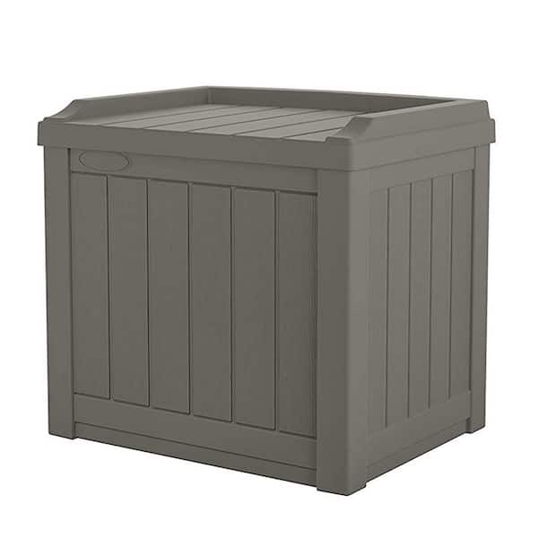 Unbranded 22 Gal. Stone Gray Resin Deck Box