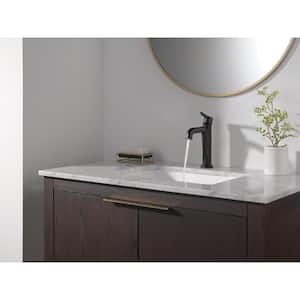 Nicoli Single Hole Single-Handle Bathroom Faucet in Matte Black