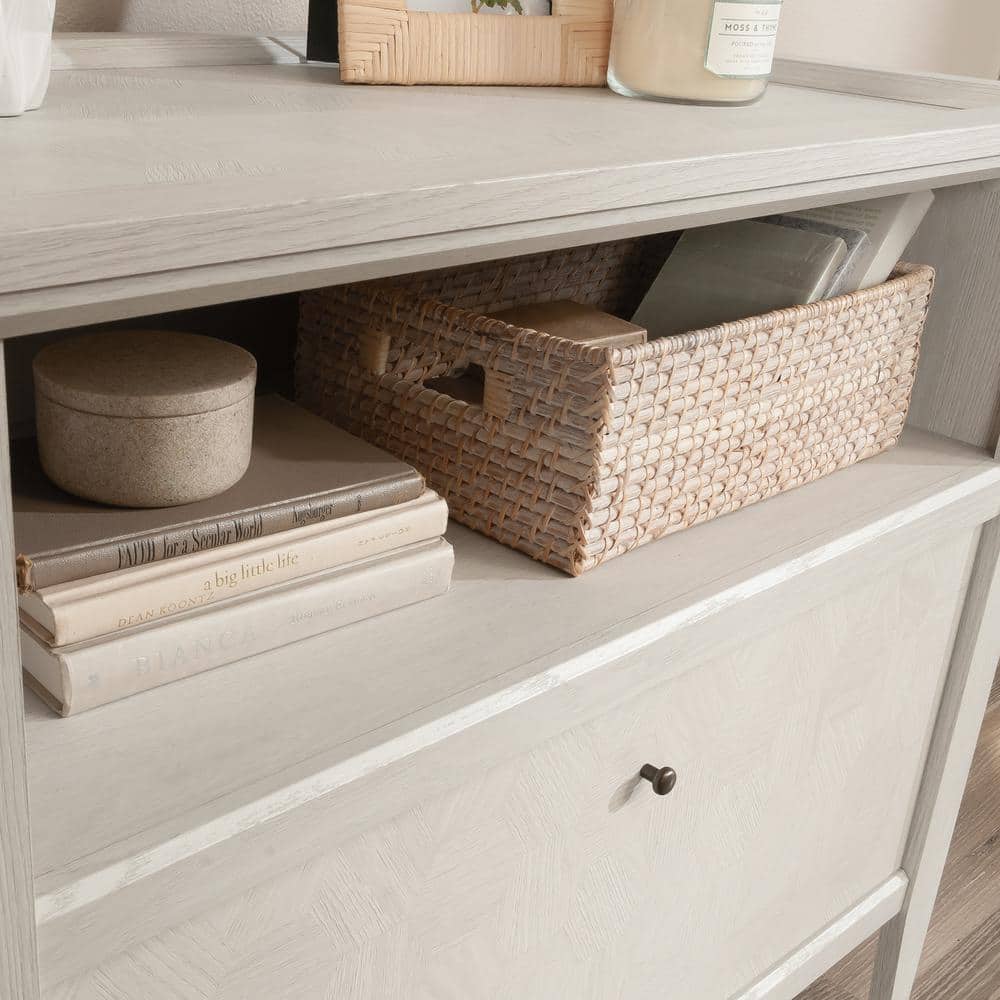 Glacier Oak 2-Drawer Lockable Lateral File Cabinet