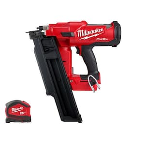 M18 FUEL 3-1/2 in. 18-V 21-Degree Lithium-Ion Brushless Cordless Framing Nailer W/25 ft. Compact Auto Lock Tape Measure