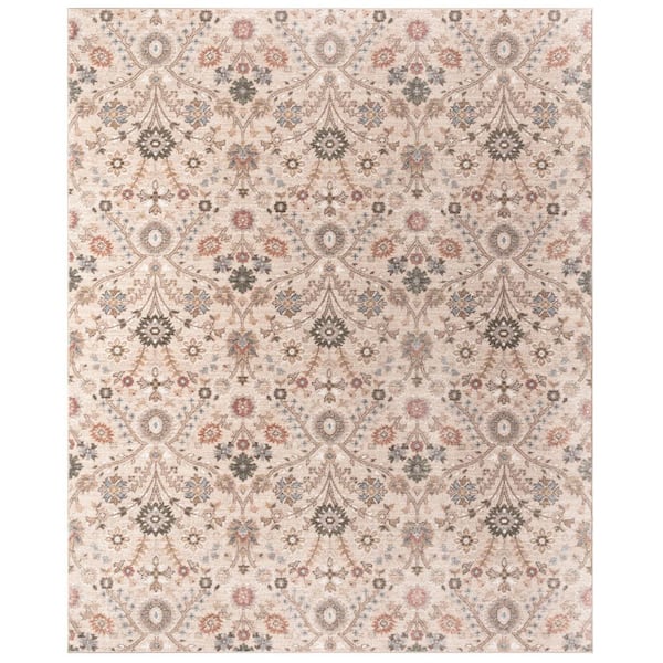 Nepal 6 ft. x 9 ft. Ivory Floral Area Rug