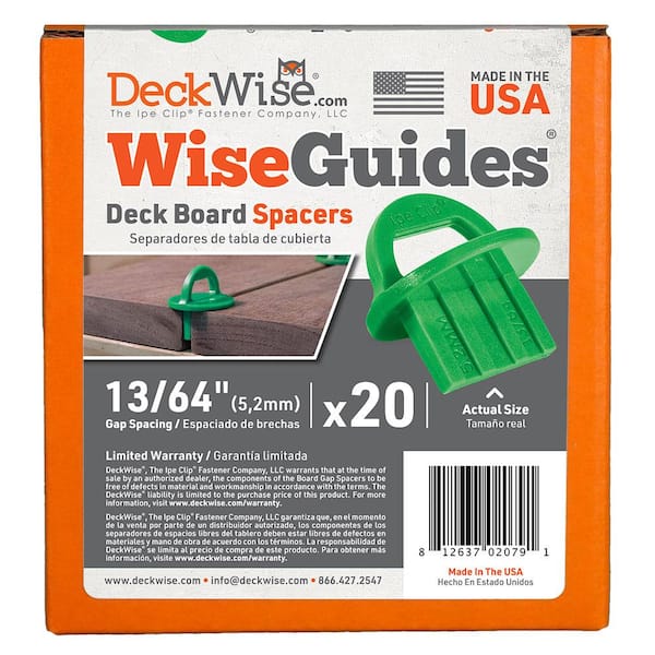 DeckWise WiseGuides 13/64 in. Gap Deck Board Spacer for Hidden Deck Fasteners (20-Count)