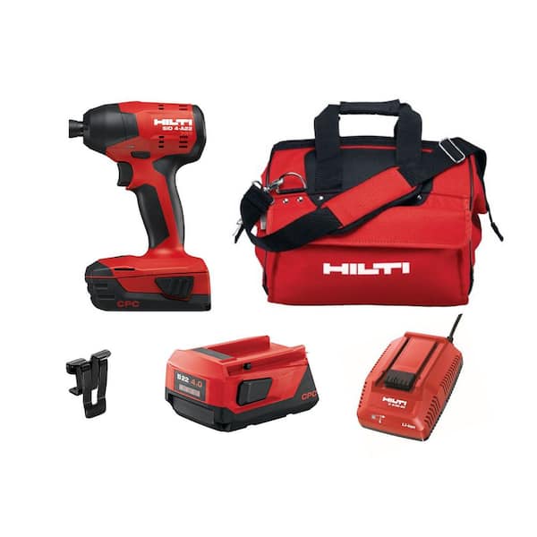 22-Volt Lithium-Ion 1/4 in. Hex Cordless Brushless SID 4 Impact Driver with Battery Packs, Charger and Bag