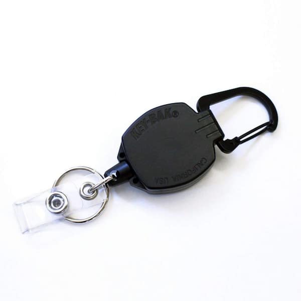 1 Pack ELV Retractable ID Badge Holder, Retractable Keychain Badge