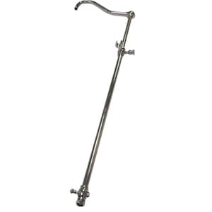 Vintage 60 in. Riser with 17 in. Shower Arm in Polished Chrome