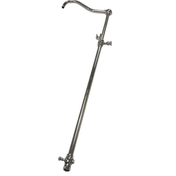 Kingston Brass Vintage 60 in. Riser with 17 in. Shower Arm in Polished Chrome