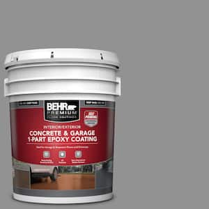 5 gal. #N520-4 Cool Ashes Self-Priming 1-Part Epoxy Satin Interior/Exterior Concrete and Garage Floor Paint