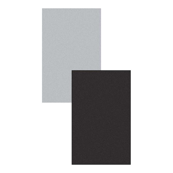 Gibraltar Building Products 5 in. x 8 in. Galvanized Steel Flashing Shingle in Black/Gray