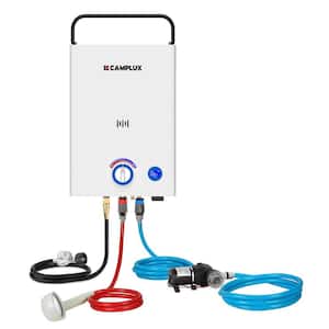 2.64 GPM 68,000 BTU Outdoor Propane Tankless Water Heater with 3.3 GPM Water Pump Set