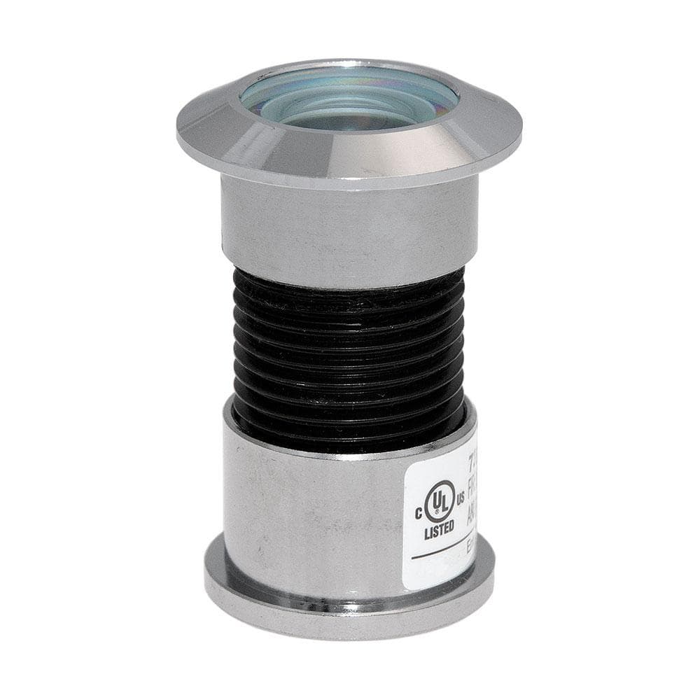 180 Degree Polished Chrome Jumbo Brass Door Viewer with Glass Lens