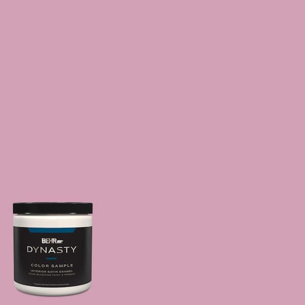 BEHR DYNASTY 8 oz. #M130-4 Raspberry Smoothie Satin Enamel Stain-Blocking Interior/Exterior Paint and Primer Sample