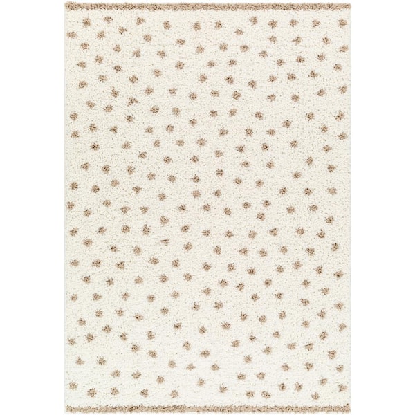 Livabliss Birmingham Tan Dots 8 ft. x 10 ft. Indoor Area Rug