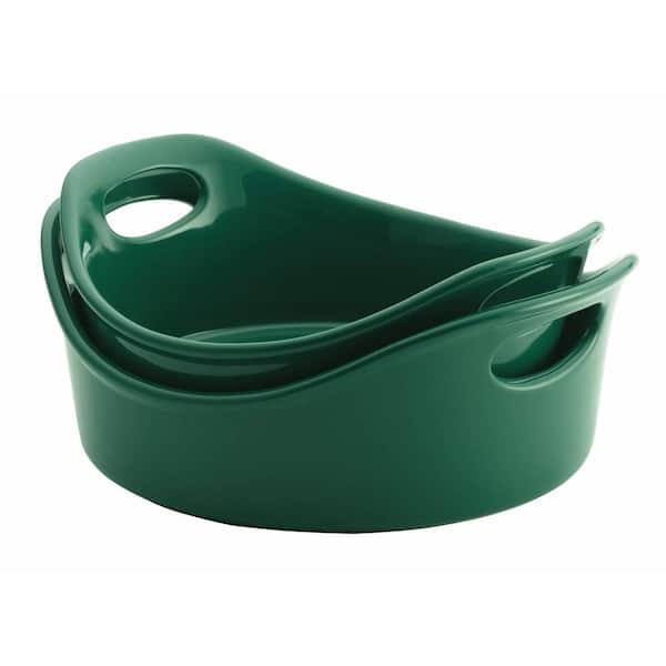 Rachael Ray Bubble and Brown 2-Piece Round Baker Set