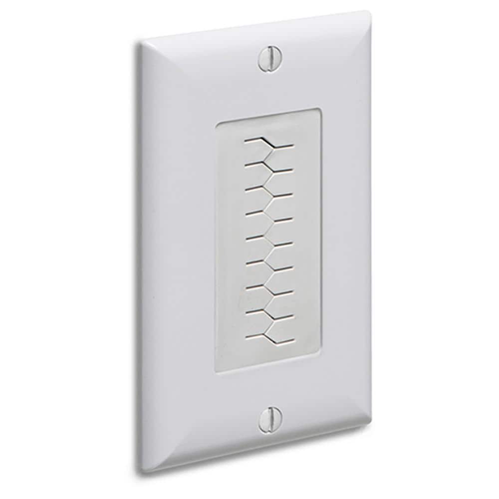 ARLINGTON IND CE1 REVERSIBLE CABLE ENTRY COVER PLATE SINGLE GANG WHITE 