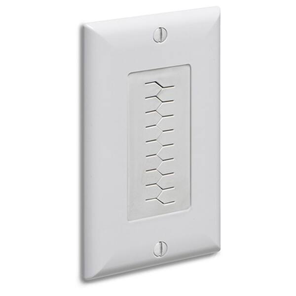 Arlington Industries Cable Entry Device Slotted Cover with Wall Plate