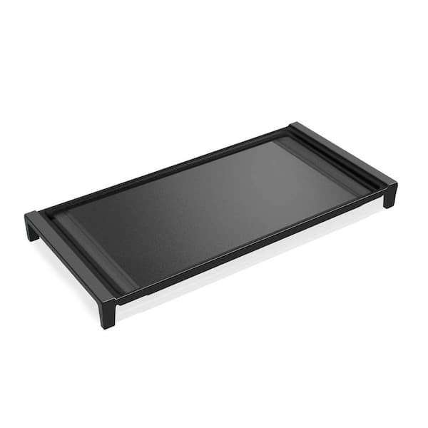 Cast Iron Stove Top Griddle 19.25 in. x 9 in. Black Non-Stick with Even Heat for Gas Cooktop 1 Piece