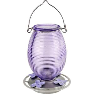 Lilac Dreams Antique Glass Hummingbird Feeder 29 oz