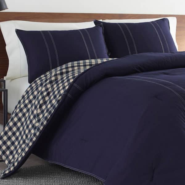 solid navy blue twin comforter