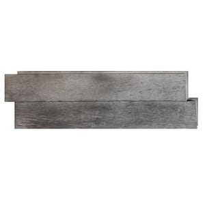 12 in. x 39 in. Barnwood Ash Faux Wood Composite Siding